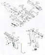 Имитация рычага затворной задержки KWC Taurus PT24/7 CO2 GNBB(KC-46HN-P466)