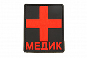 Патч TeamZlo Медик с крестом RD-BK 8*7 см ПВХ (TZ0117RB)