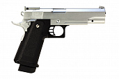 Пистолет Galaxy Colt Hi-Capa Silver spring (G.6S)