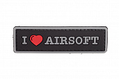 Патч TeamZlo I love Airsoft Tab BK (TZ0155BK)